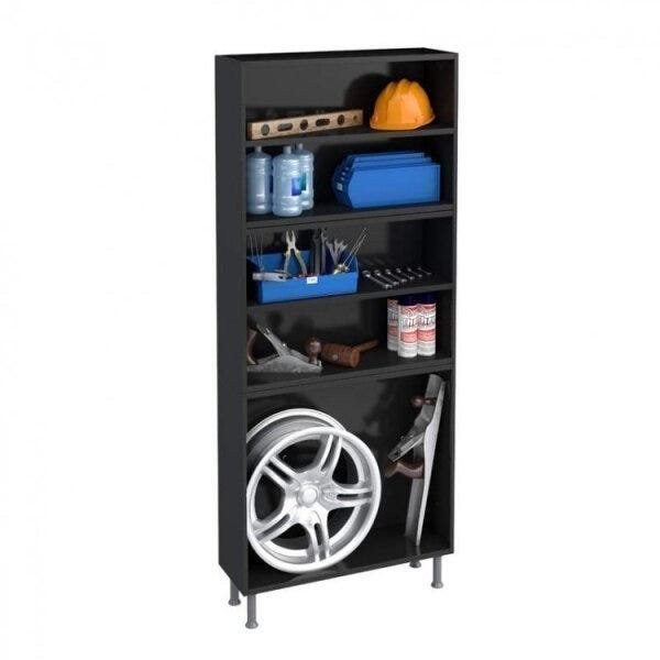 Conjunto Armário Multiuso 4 Portas Aéreo 2 Portas e Balcão Multibox  - 6