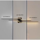 Ver imagem 5 de Arandela Moderna Slim Minimalista Geométrica Perfis Led Integrado 60cm Branca