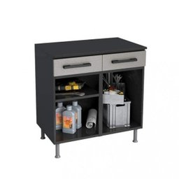 Conjunto Armário Multiuso 4 Portas e Balcão 2 Portas 2 Gavetas Multibox  - 9