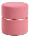 Ver imagem 3 de Puff Cinta no Meio Rose Gold, Cor Rosa Antigo Veludo - Let Móveis