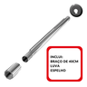 Kit 5un Braço Tubo Cano Suporte Chuveiro Ducha Aluminio 40cm:prateado/40cm - 3