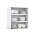 Ver imagem 4 de Módulo Cozinha Henn Americana Armário 2 Portas de Vidro Branco