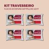 Kit Travesseiro Flocos de Espuma Orthocrin Softpillow Light - 3