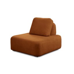 Conjunto Sala de Estar 1 Sofá Retrátil Modulado 342cm e 2 Poltronas Santiago Bouclê Terracota G89 - - 8