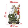 Santo Imagem São Jorge Da Capadócia Resina 20cm - 2