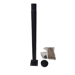 Poste Iluminaçao Publica Aço 3 Metros Pintura Eletrostatica Barra Suporte Luminaria Refletor Comerci - 4