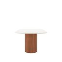 Ver imagem 5 de Mesa de Jantar Retangular C/ Vidro para 6 Lugares Kalina 180 Cm - Off White Fosco C/ Canella