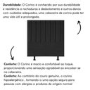 Ver imagem 5 de Cabeceira Estofada Cama Box King 195 Cm Maya Corino e Frame Preto