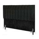 Ver imagem 2 de Cabeceira Estofada Cama Box King 195 Cm Maya Corino e Frame Preto