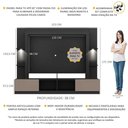 Ver imagem 3 de Estante com Suporte Tv 65" e Leds Berlim Multimóveis V3384