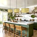 Ver imagem 3 de Pendente Palha Indiana Artesanal Redondo Rustico Mesa Nat57