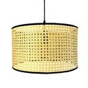 Ver imagem 1 de Pendente Palha Indiana Artesanal Redondo Rustico Mesa Nat57