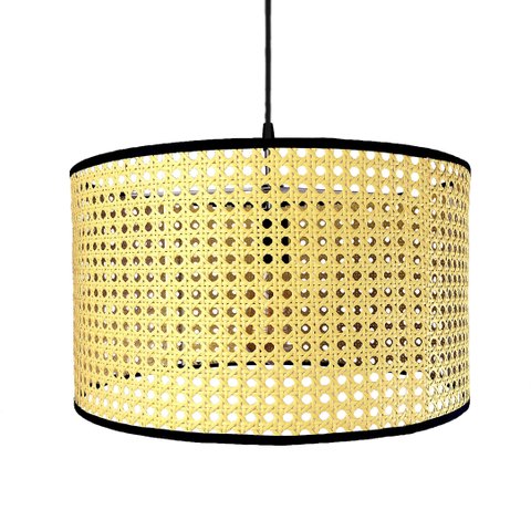 Pendente Palha Indiana Artesanal Redondo Rustico Mesa Nat57