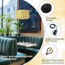 Ver imagem 6 de Pendente Palha Indiana Artesanal Redondo Rustico Mesa Nat57