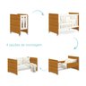 Quarto de Bebê Berço Evolution + Cômoda 6 Gvts + 02 Colchões:savana - 2