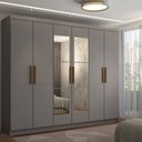 Ver imagem 1 de Guarda-roupa Casal Odisseia 6 Portas 2 Gavetas com Espelho - Panorama Móveis