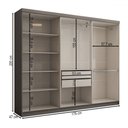 Ver imagem 4 de Guarda-roupa Casal Odisseia 6 Portas 2 Gavetas com Espelho - Panorama Móveis