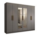 Ver imagem 3 de Guarda-roupa Casal Odisseia 6 Portas 2 Gavetas com Espelho - Panorama Móveis