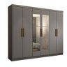 Guarda-roupa Casal Odisseia 6 Portas 2 Gavetas com Espelho - Panorama Móveis - 3