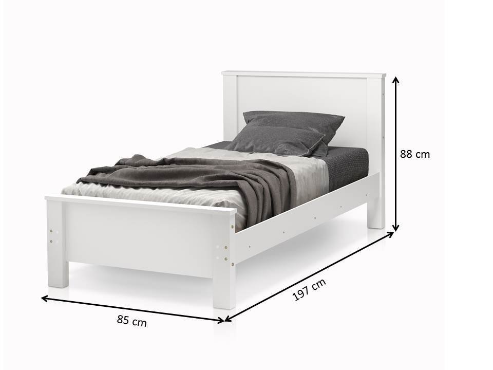 Cama Infantil Mila Tamanho Solteiro para Quarto - Branco - 5