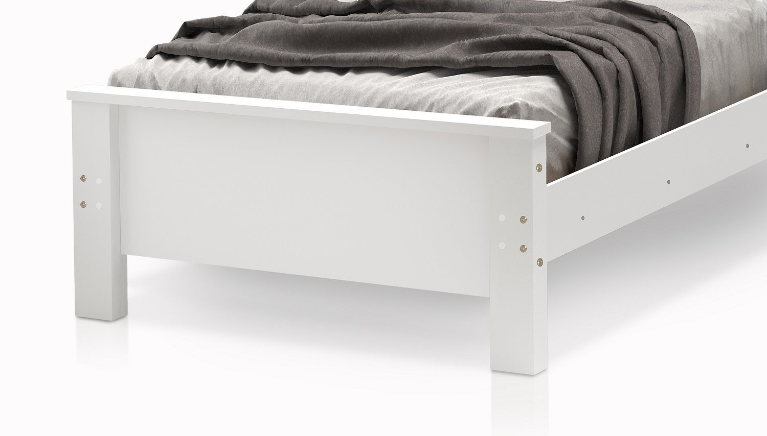 Cama Infantil Mila Tamanho Solteiro para Quarto - Branco - 4