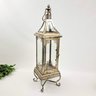 Lanterna Marroquina Decorativa Prata Envelhecida 57x16cm - 2