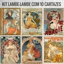 Ver imagem 3 de Kit de Lambe Lambe adesivo - Alphonse Mucha