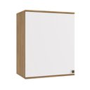Ver imagem 1 de Armário Aéreo Celeste Kappesberg 100% Mdf 1 Porta Nogueira/branco 60cm