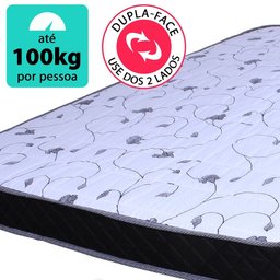 Colchão Casal D33 + Cama Box Colchão Auxiliar Bicama De Espuma 138x188x48cm BF Colchões - 5