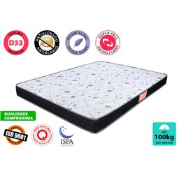 Colchão Casal D33 + Cama Box Colchão Auxiliar Bicama De Espuma 138x188x48cm BF Colchões - 3