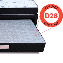 Colchão Casal D33 + Cama Box Colchão Auxiliar Bicama De Espuma 138x188x48cm BF Colchões - 4