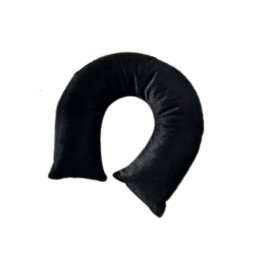Travesseiro de Pescoço para Viagem Veludo Preto Hedrons - 1