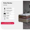 Ver imagem 2 de Colchão Solteiro Comfort Class Pillow Top 28x88x188cm - Marrom - e-Shop Casa