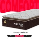 Ver imagem 4 de Colchão Solteiro Comfort Class Pillow Top 28x88x188cm - Marrom - e-Shop Casa