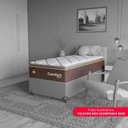 Ver imagem 5 de Colchão Solteiro Comfort Class Pillow Top 28x88x188cm - Marrom - e-Shop Casa