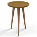 Ver imagem 2 de Mesa Lateral Redonda Pés Madeira Luna 440 Cumarú - Patrimar