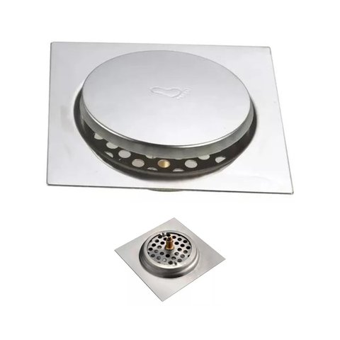 Ralo Click Inteligente 15 X 15 Cromado para Banheiro