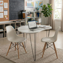 Ver imagem 3 de Mesa Orgânica Canto Jantar Home Office 2 Lugares 90x60cm Madeira Ecom