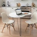 Ver imagem 1 de Mesa Orgânica Canto Jantar Home Office 2 Lugares 90x60cm Madeira Ecom