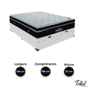 Ver imagem 3 de Cama Box Baú Casal Branco e Colchão Elegant Superpocket Molas Ensacadas Ortobom