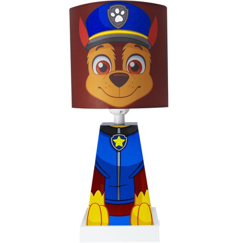 Abajur Luminária Mesa Led Infantil Chase Patrulha Canina