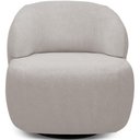 Ver imagem 3 de Kit 02 Poltronas Decorativa Orgânica Giratória para Sala Living Barolo L06 Bouclê Cinza - Lyam