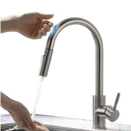 Torneira Touch Extensiva Bancada Cozinha Misturador Monocomando Gourmet - 5