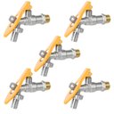 Ver imagem 1 de Torneira de Metal com Porta Cadeado para Jardim Quintal Tanque 1/2" | Fertak | Kit 05 Un