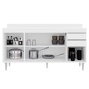Ver imagem 2 de Balcão Cozinha Branco 160cm S/ Tampo - Vallisa Decor