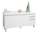 Ver imagem 1 de Balcão Cozinha Branco 160cm S/ Tampo - Vallisa Decor