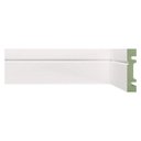 Ver imagem 1 de Rodapé de MDF 7CMX15MMX2,40m Frisado Resistente a Umidade 703 Branco Moldufama