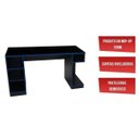 Ver imagem 7 de Mesa Gamer Pro Escrivaninha 5 Nichos 136cm Espresso Móveis