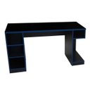 Ver imagem 3 de Mesa Gamer Pro Escrivaninha 5 Nichos 136cm Espresso Móveis