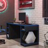 Mesa Gamer Pro Escrivaninha 5 Nichos Espresso Móveis - 5